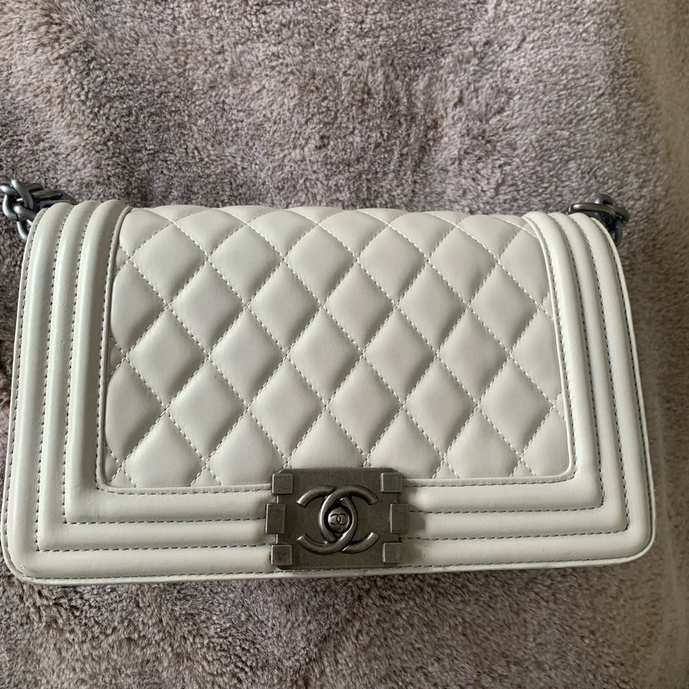 White purse